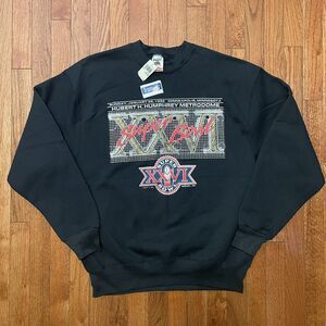 Brand New Vintage NFL Super Bowl XXVI 90s Crewneck Sweatshirt Size L Old Stock